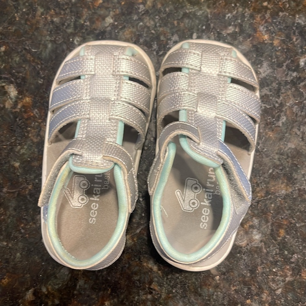 See Kai Run Silver Kids Sandals - Picture 5 of 7